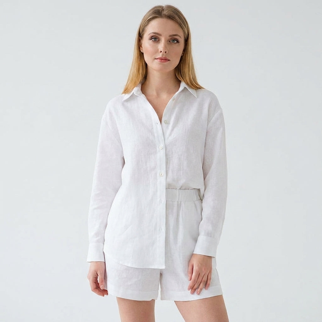 Ensemble en mousseline femme chemise et short – tenue estivale