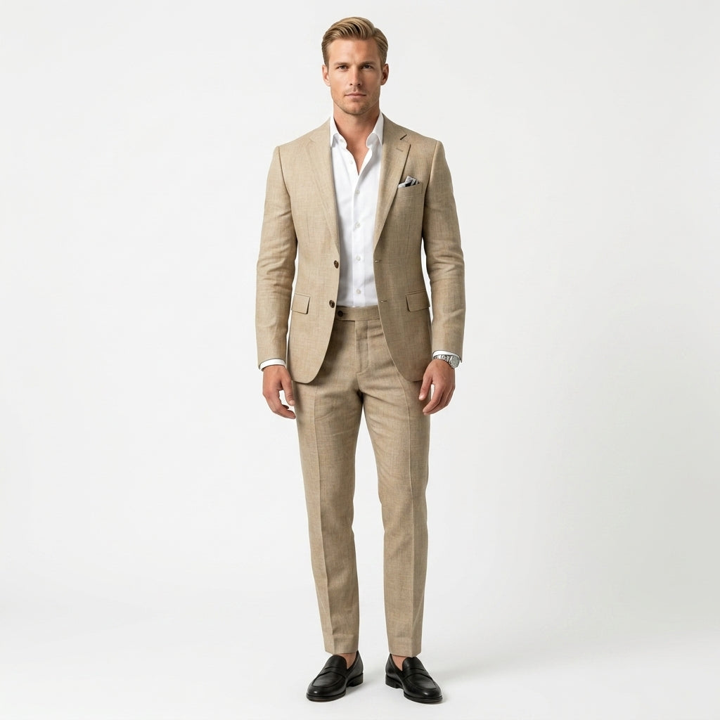Costume homme deux pièces slim fit – Veste et pantalon élégants