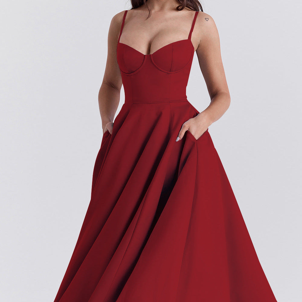 Robe maxi en tulle | Souligne la taille et affine la silhouette
