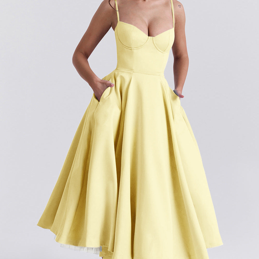 Robe maxi en tulle | Souligne la taille et affine la silhouette