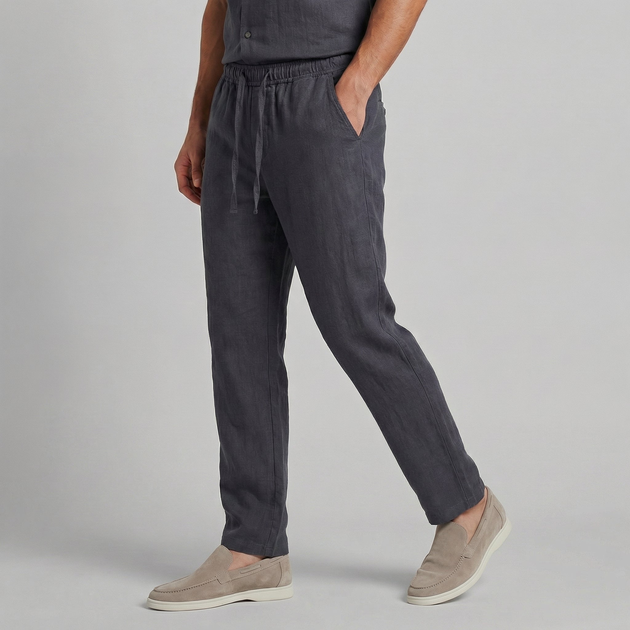 Pantalon en Lin | Coupe Ample et Confort Respirant