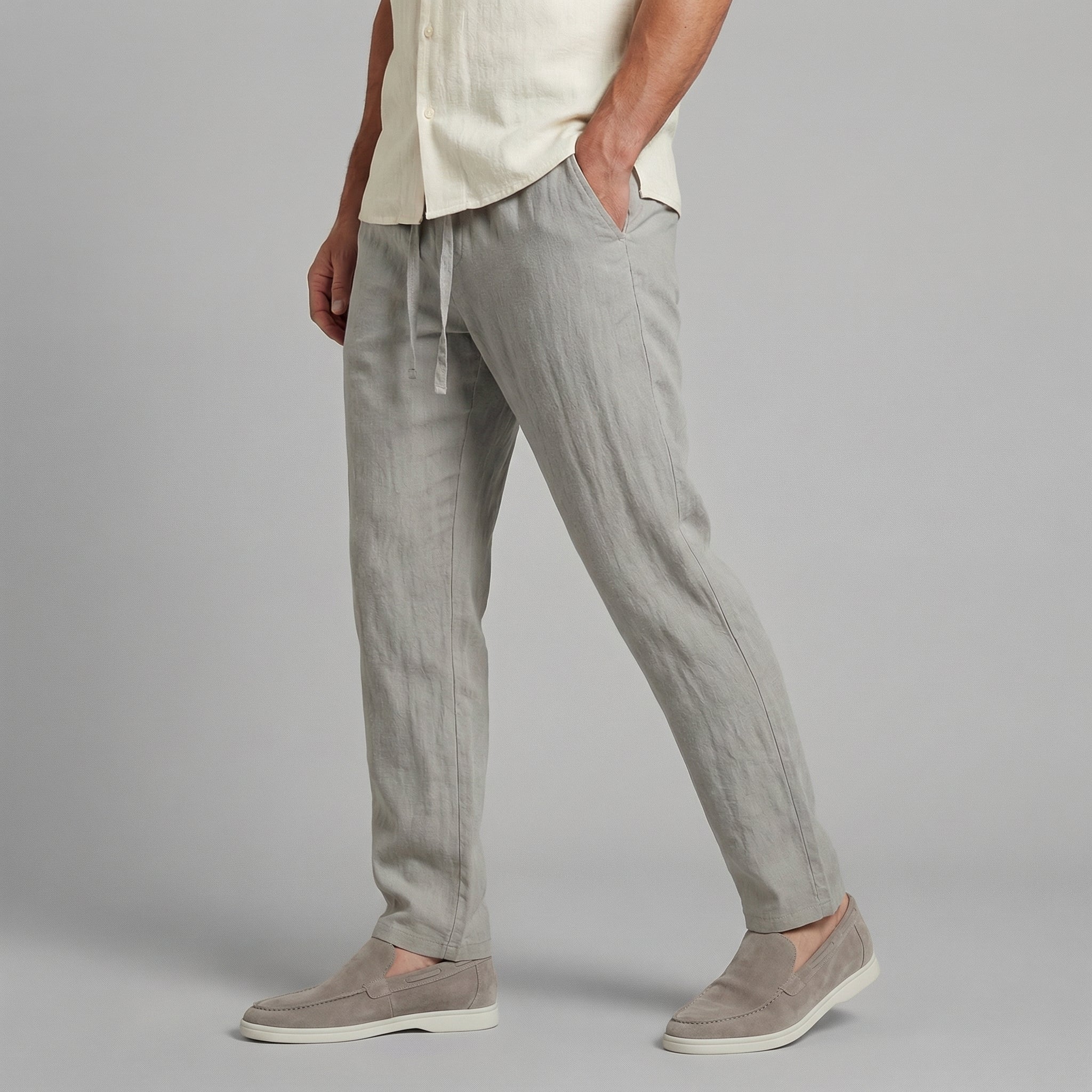 Pantalon en Lin | Coupe Ample et Confort Respirant