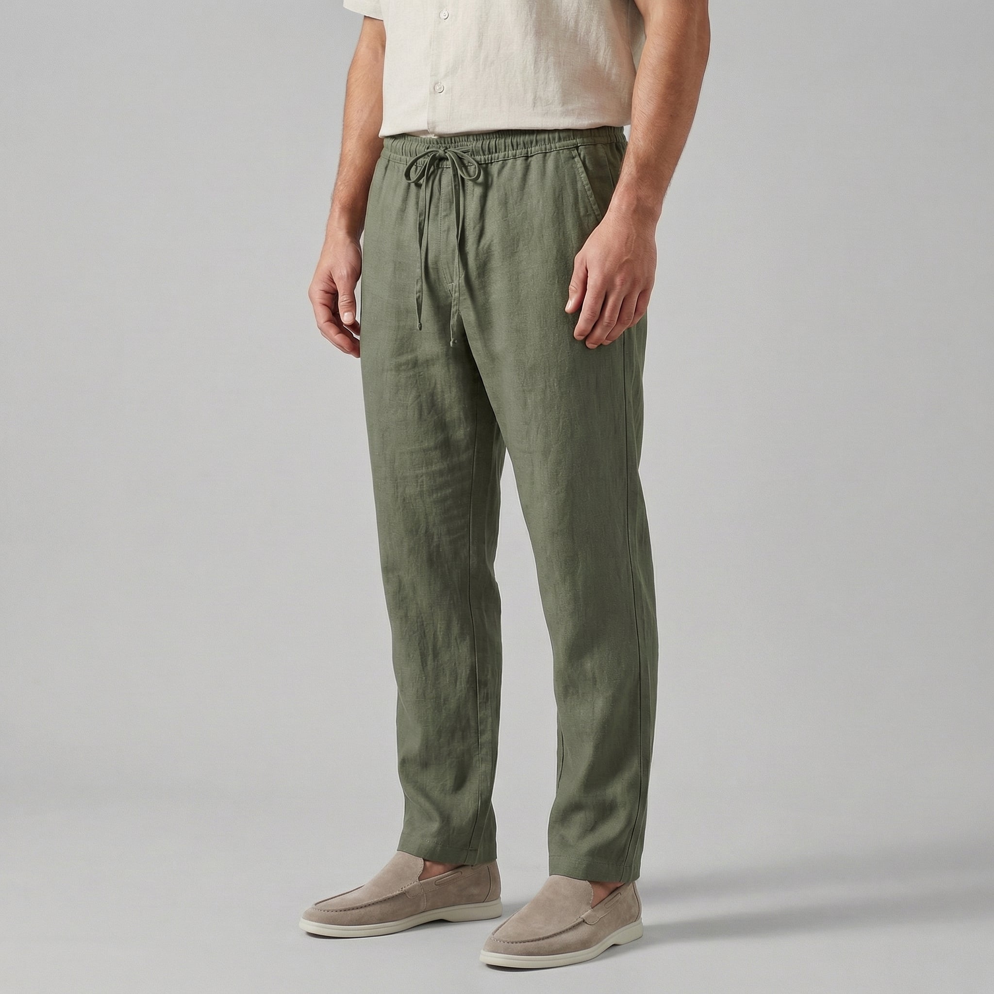 Pantalon en Lin | Coupe Ample et Confort Respirant